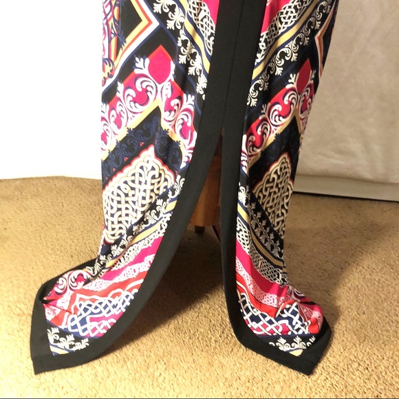 Laundry By Shelli Segal Multi patterned Dress w/Front Split! Fits like 6-8 or M. - Picture 4 of 8